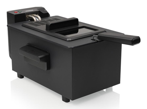 FREIDORA PRINCESS 182006PR 3 L. 2.000W CON VISOR ACERO NEGRA