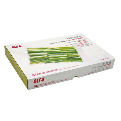 BOLSAS ENVASADO ALFA OMP2514200 20X30 (50 UNIDADES)