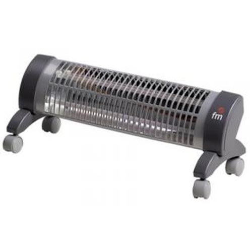RADIADOR PIE 2 BARRAS CUARZO FM 2302R 1.200W CON RUEDAS